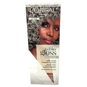 LOreal Paris Le Color Gloss Toner Silver Slate Anti-Yellow Treatment 4 Fl Oz
